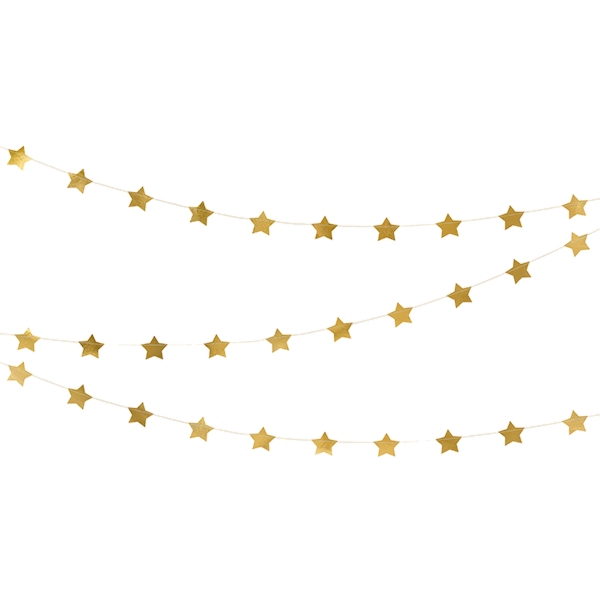 Garland Stars Gold